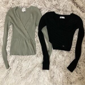 XS Hollister/Pink Rose Sweater Bundle